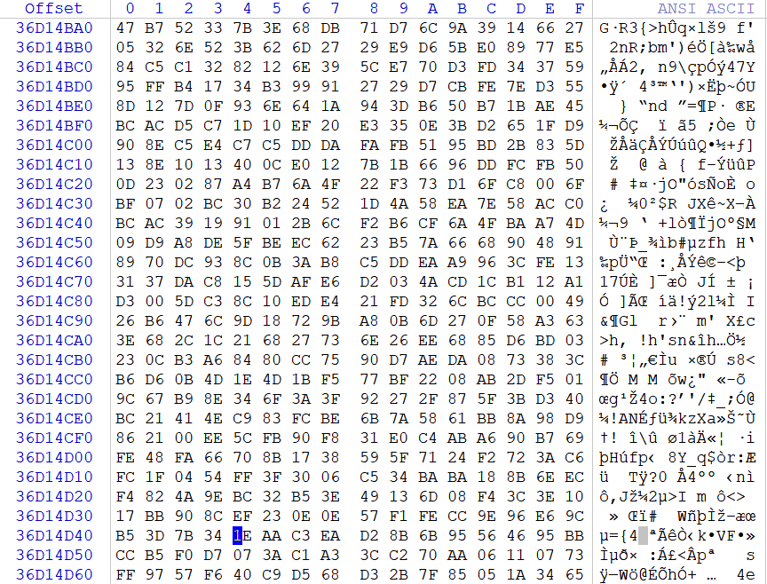 Sorry加密数据库底层十六进制分析