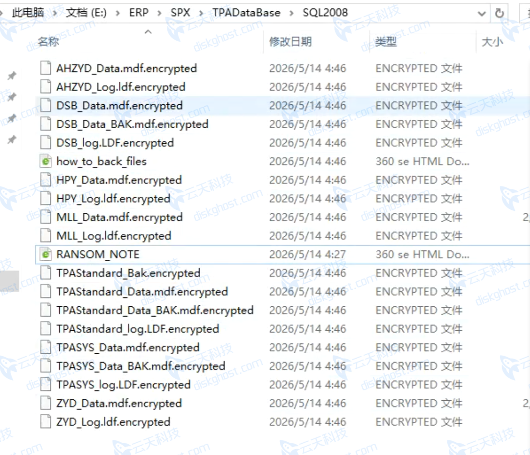 Encrypted勒索病毒加密文件扩展名